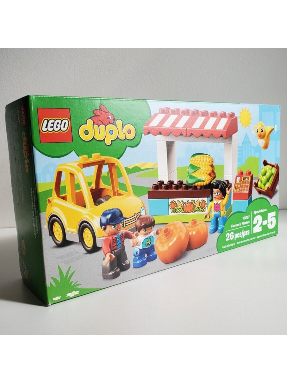 LEGO DUPLO 10867 Farmers Market Farm Stand Pumpkins Car 26 Pieces NEW Sealed